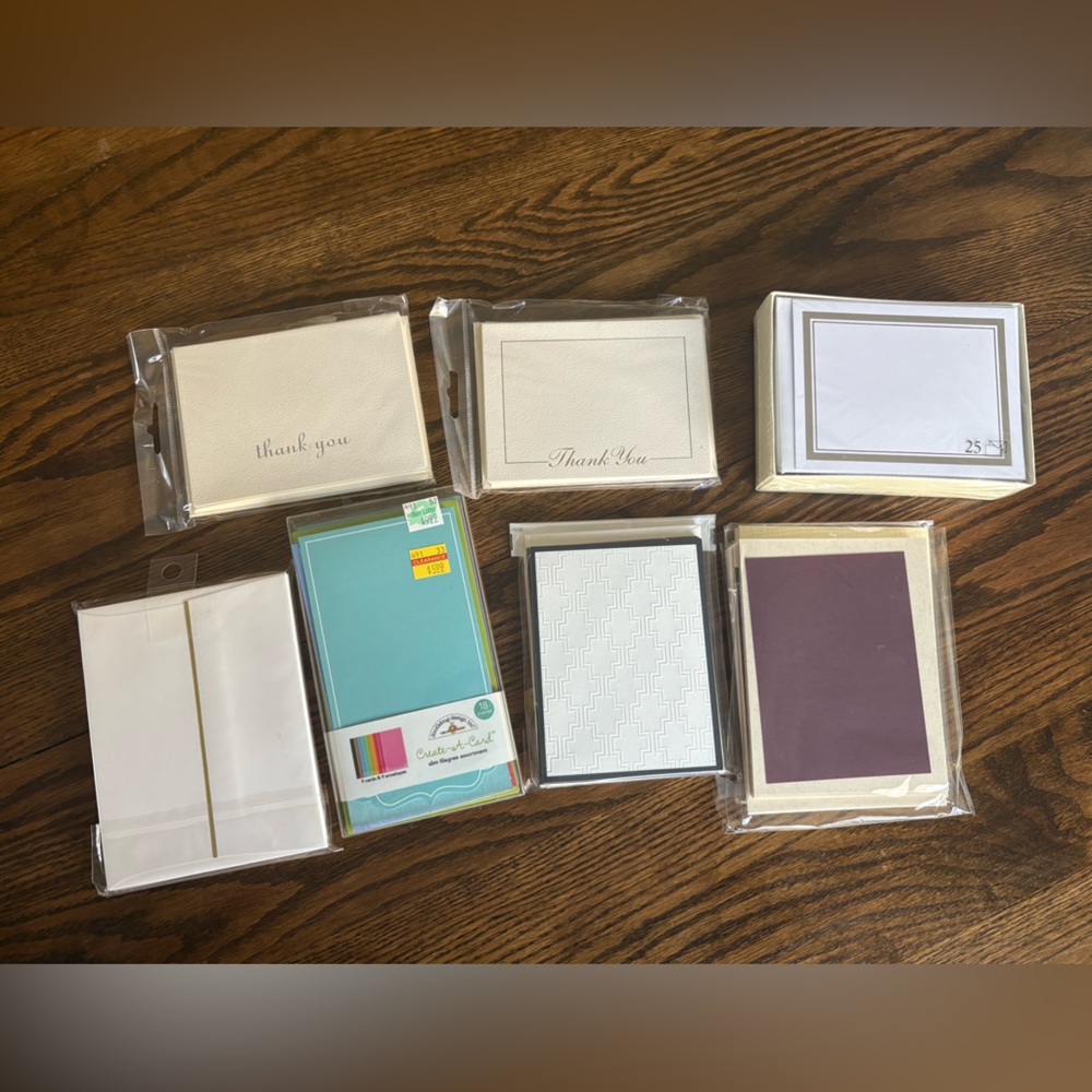 Assorted Thank You and Note Cards Set